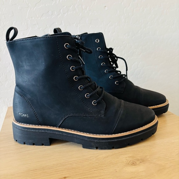 TOMS Women's Black Alaya Ankle Boots - Picture 4 of 9